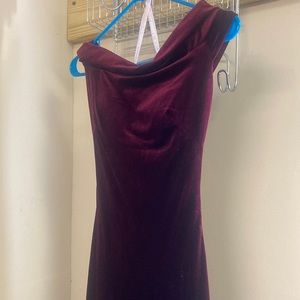 Prom dress, velvet. Size 8. Flows beautifully maroon color.